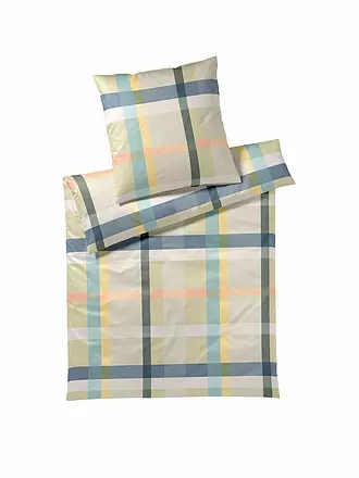 ELEGANTE | Satin-Bettwäsche 70x90cm/140x200cm NIGHT GARDEN Pistazei | 
